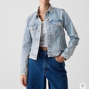 GAP Icon Denim Jacket Light Blue Wash size L